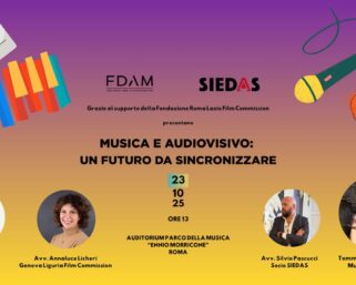 “Musica e audiovisivo: un futuro da sincronizzare”: il 23 Ottobre alla festa del cinema di Roma